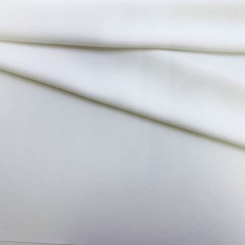 Ткань Креп белого цвета однотонный 17321